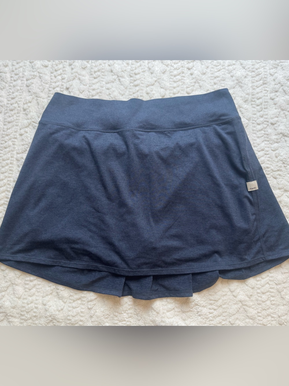 Vuori Halo Performance Skort XL Blue Heather DreamKnit Tennis Golf Skirt